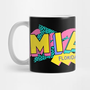 Miami, Florida Retro 90s Logo Mug